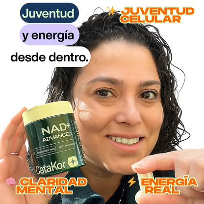 🧬 CATA-KOR NAD+ ADVANCED™ – Energía Celular, Mente Clara y Longevidad desde Dentro