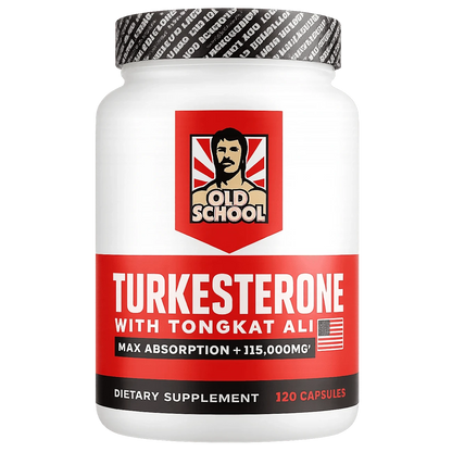 Turkesterone Old School – 120 Cápsulas Premium | Hecho en USA
